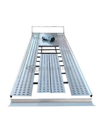 Platforma stal/alu-3 do samodzielnego montażu 500x200cm, najazdy aluminiowe 200x34cm Laweta Najazd Platforma Autolaweta