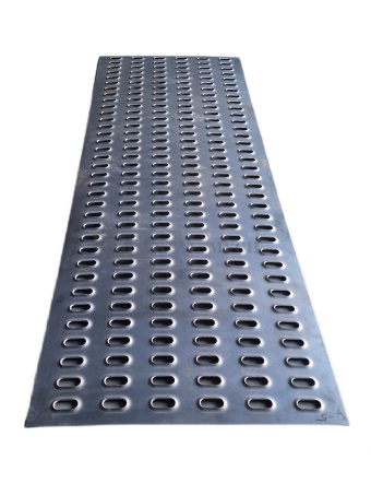 Blacha Lohr aluminiowa 6-otw. 75x300cm Certyfikat VDI 2700 Laweta Najazd Platforma Pomoc drogowa Holownik