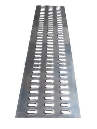 Blacha Lohr aluminiowa 3-otw. 40x200cm Certyfikat VDI 2700 Laweta Najazd Platforma Pomoc drogowa