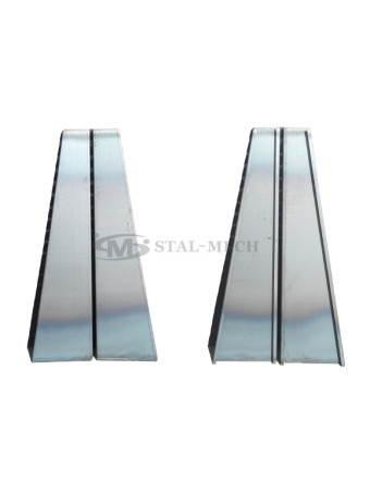 Belka zakabinowa platformy aluminiowa WYSOKA 125cm Reling Słupek zakabinowy Laweta Najazd Platforma Pomoc drogowa Autolaweta