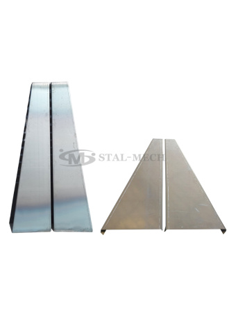 Belka zakabinowa platformy aluminiowa NISKA wys. 50cm Reling Słupek zakabinowy Laweta Najazd Platforma Pomoc drogowa Autolaweta