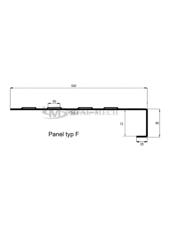 Panel stalowy Lohr typ F 4-otw. 51x250cm Certyfikat VDI 2700 Laweta Najazd Platforma Pomoc drogowa