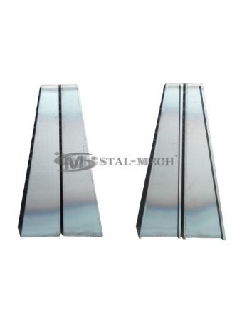 Belka zakabinowa platformy aluminiowa ŚREDNIA wys. 75cm Reling Słupek zakabinowy Laweta Najazd Platforma Pomoc drogowa Autolaweta