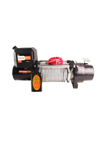 Wyciągarka samochodowa elektryczna Presko Winch PEW12000 5,5t. 12V lina stalowa Laweta Najazd Platforma Pomoc drogowa Holownik
