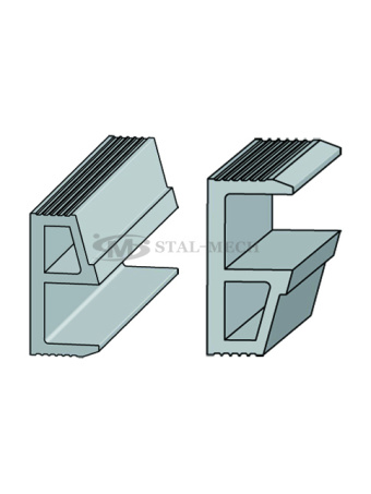 44251/4500 Obrzeże aluminiowe uniwersalne 450x7,1x3,5cm Najazd, Platforma, Laweta, Pomoc drogowa, Rampa
