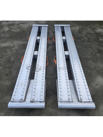 Najazdy aluminiowe PROFESSIONAL 200x38x12cm mocowanie dolne 14t. Laweta Najazd Platforma Holownik Pomoc drogowa Naczepa TIR Altec Metalmec