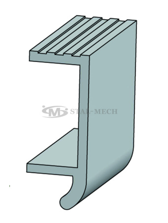 58595 Mocowanie dolne najazdu z wejściem na panel 120mm Najazd Platforma Laweta Pomoc drogowa Rampa
