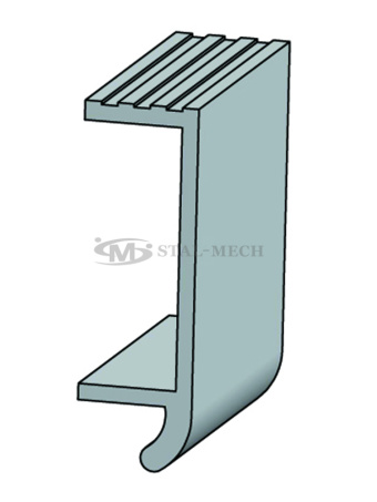 58598 Mocowanie dolne najazdu z wejściem na panel 160mm Najazd Platforma Laweta Pomoc drogowa Rampa