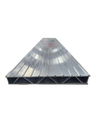 44253 Panel aluminiowy niefrezowany 2000x340x40mm Deska wzmocniona aluminiowa do budowy najazdu Najazd, Platforma, Laweta, Pomoc drogowa