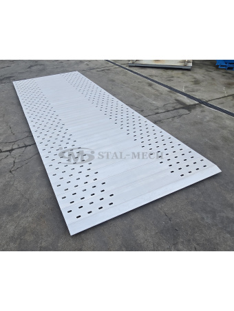 Platforma aluminiowa do samodzielnego złożenia i spawania PDZ-4900x2100mm deski 58589F lub 60308F + zakończenie Laweta Najazd Platforma Autolaweta
