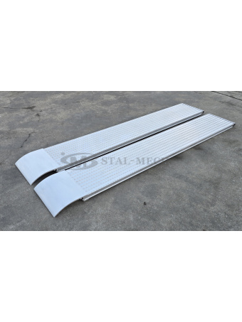 Najazdy aluminiowe frezowane Professional 200x30x4cm płetwa 2,5t. Laweta Najazd Holownik Pomoc drogowa Autolaweta