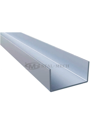 84140/5400 Ceownik aluminiowy ciągniony 540x6,5x5,5cm ścianka 2,5mm gatunek 6006A kieszeń do najazdów