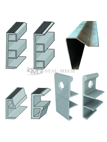 Obrzeża / Profile boczne platform i lawet stalowe / aluminiowe