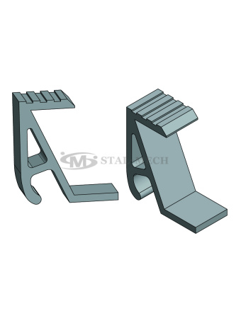 45413 Mocowanie dolne najazdu z wejściem na panel 120mm Najazd Platforma Laweta Pomoc drogowa Rampa