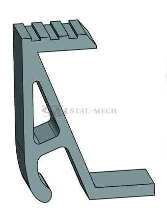 45414 Mocowanie dolne najazdu z wejściem na panel 160mm Najazd Platforma Laweta Pomoc drogowa Rampa