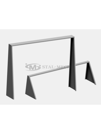 Belka zakabinowa platformy kpl aluminiowa ŚREDNIA wys. 75cm + góra dł. 200cm Reling Słupek zakabinowy Kogut Laweta Najazd Platforma Pomoc drogowa Autolaweta